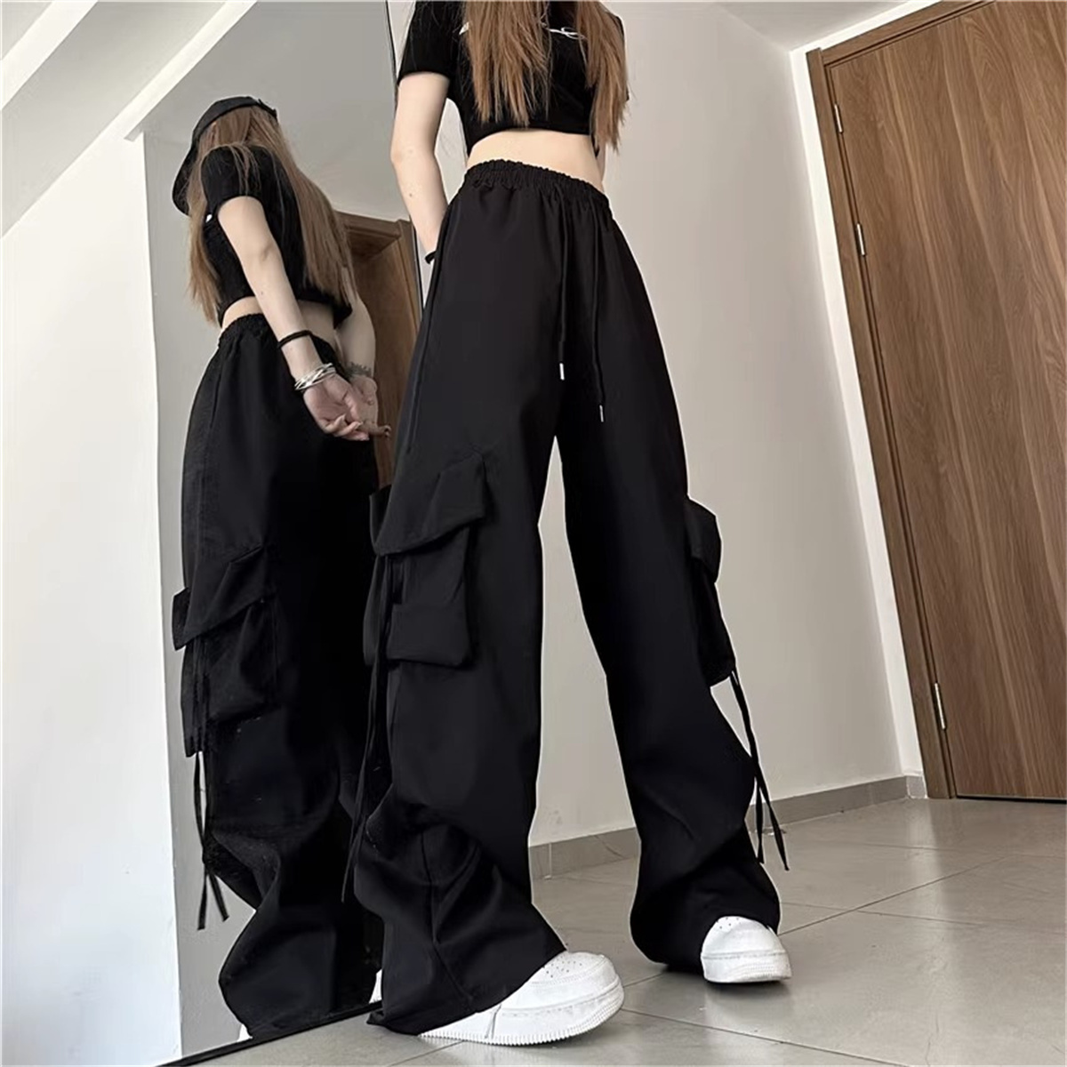 Women Shoes Joggers - Pantaloni cargo da donna taglie forti