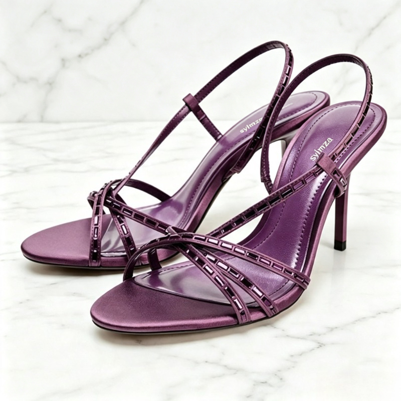 Platform Mule Heel - Sandali con Tacco e Dettagli in