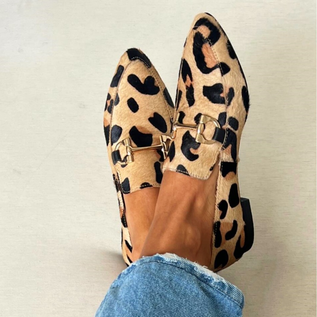 Women Shoes Size - Scarpe da Donna con Stampa Leopardata