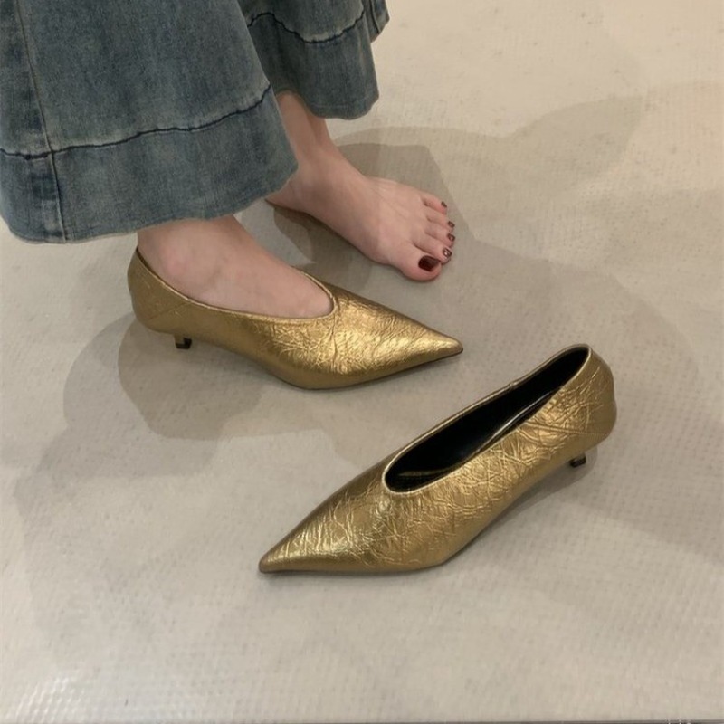 Women Shoes Loafers - 2025 Autunno Nuovo Pendolare Vento Tacco