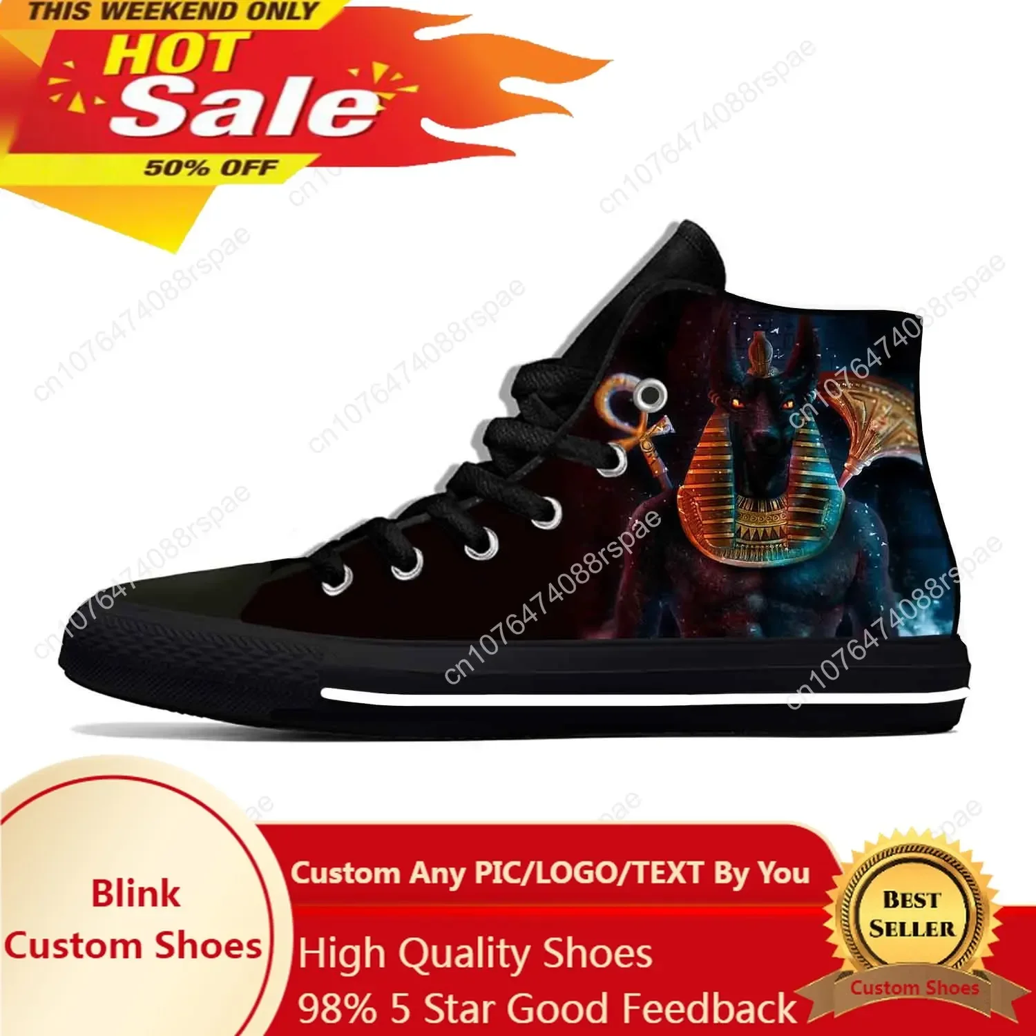 Women Shoes Egypt - Anubis, antico dio dell’Egitto, scarpe casual