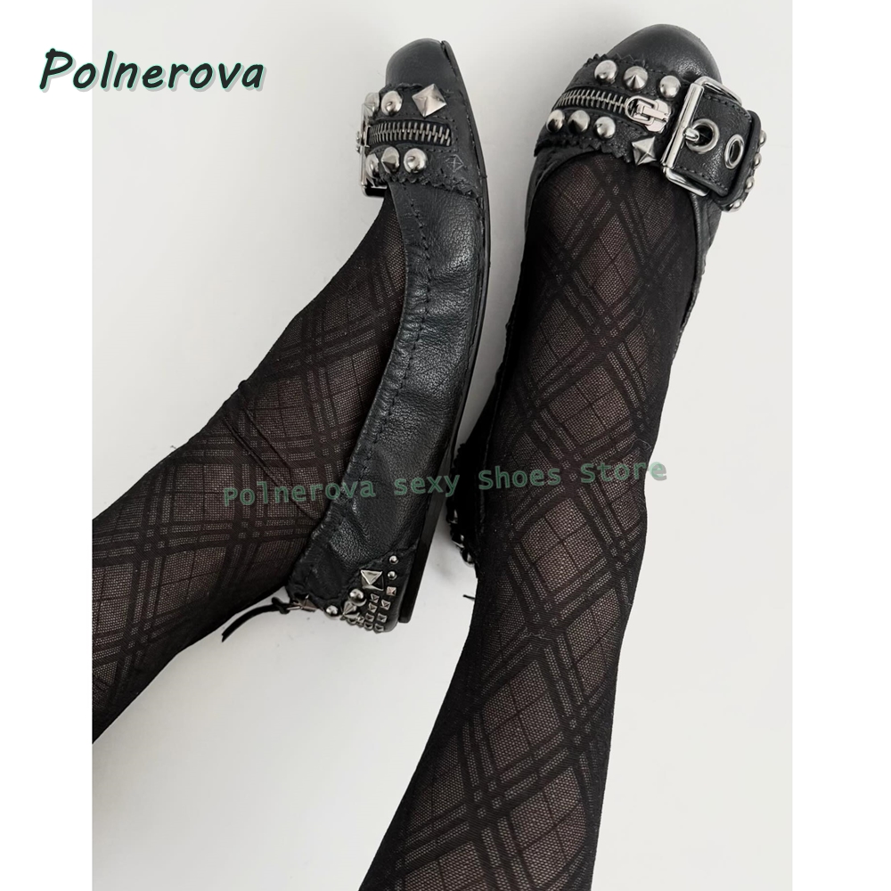 Women Shoes Size - Scarpe Mary Jane con fibbia a