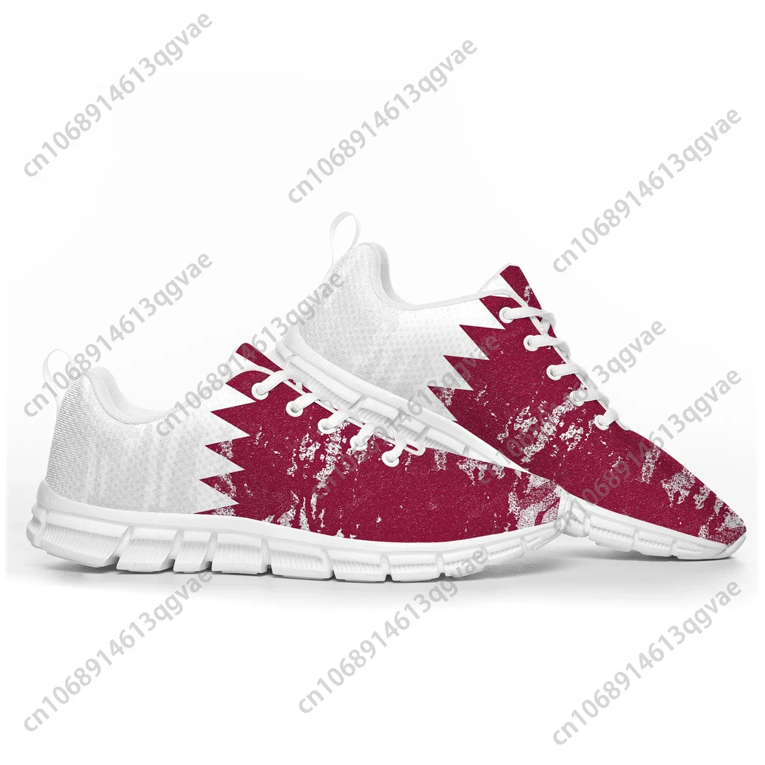 Women Shoes Qatar - Scarpe Sportive con Bandiera del Qatar