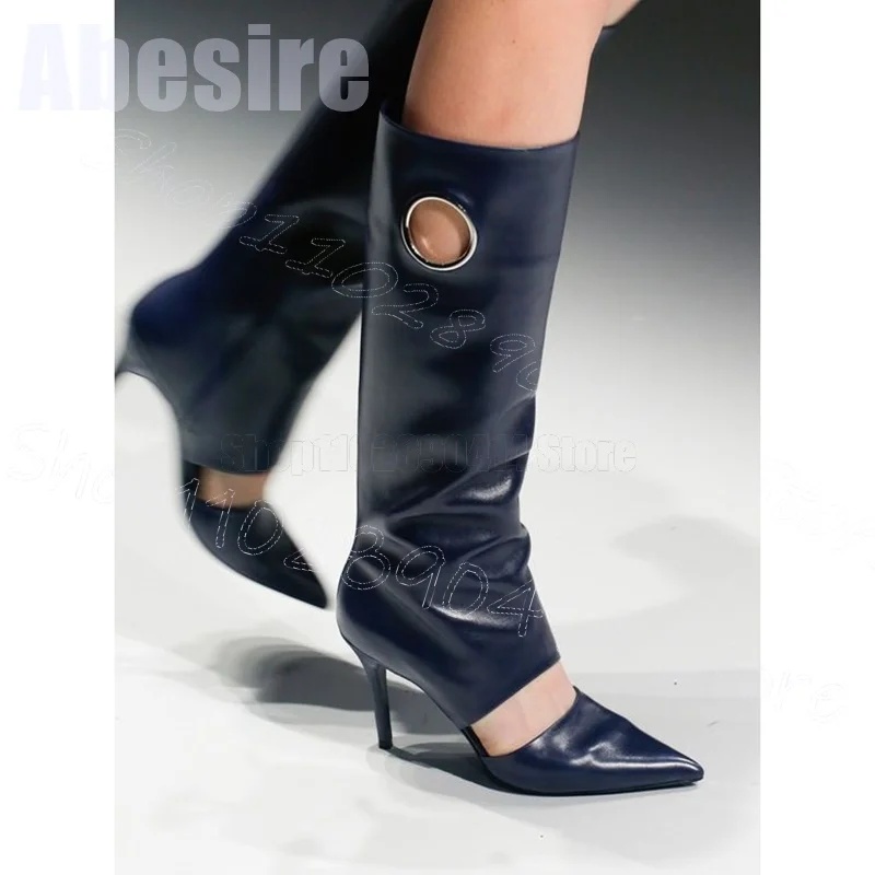 Blu navy Cerchio Hollow Design - Women'S Shoes Navy Blue recensione e prezzo