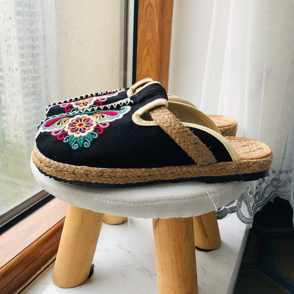 Nuove donne Casual lino ricamo - Women'S Shoes Vegan recensione e prezzo
