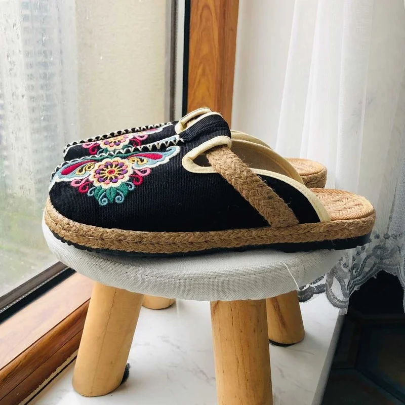 2024 donne Casual lino ricamo  - Women'S Shoes Vegan recensione e prezzo