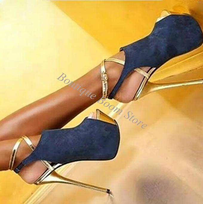 Sandali con plateau estivi in  - Women'S Shoes Navy Blue recensione e prezzo