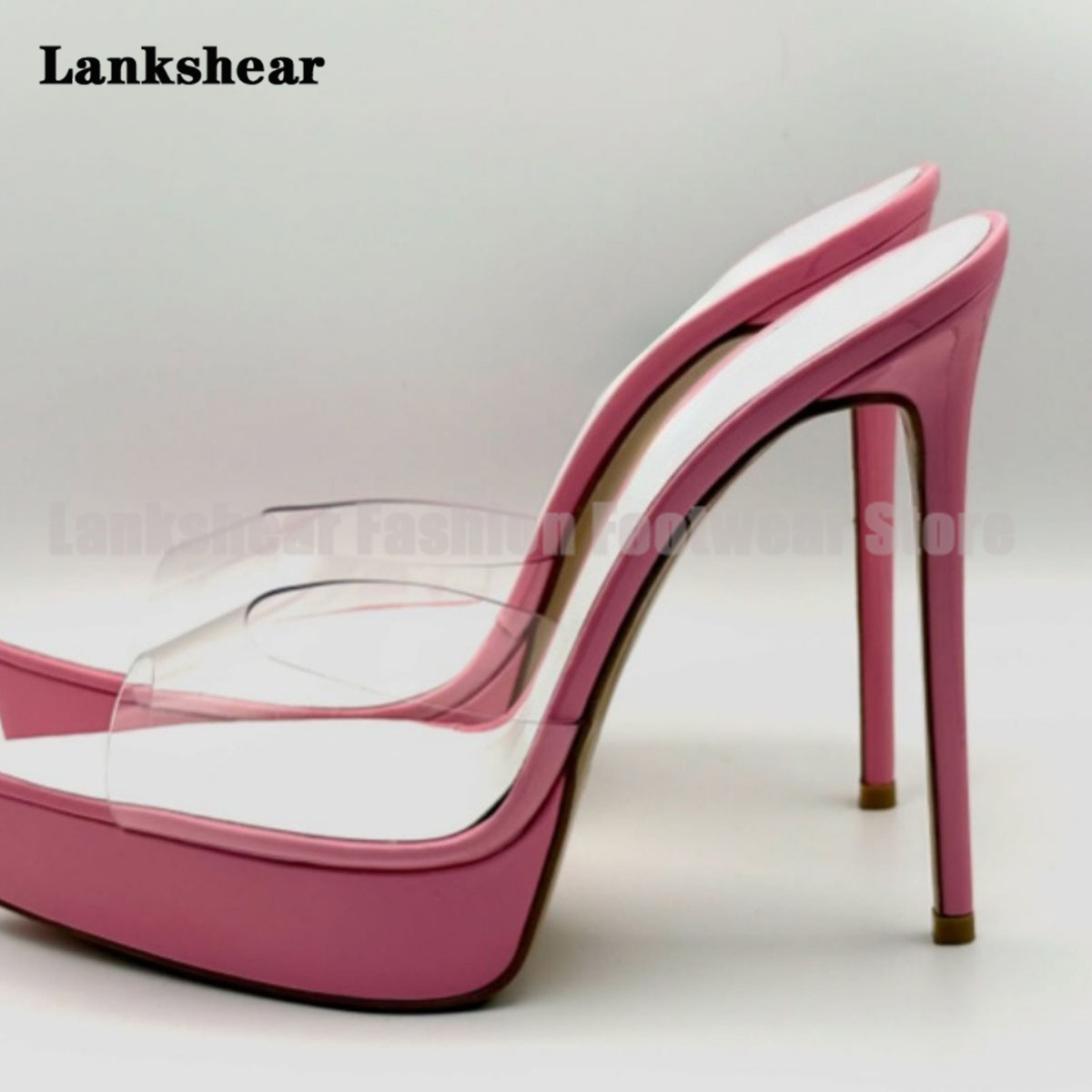 Ciabatte con plateau in PVC tr - Platform Mule Heel recensione e prezzo